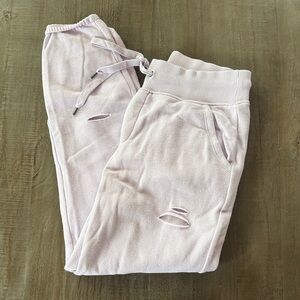 Aerie Distressed Sweatpants